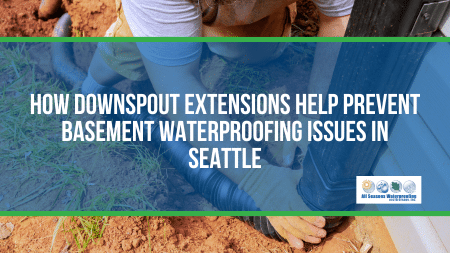 How Downspout Extensions Help Prevent Basement Waterproofing Issues in Seattle